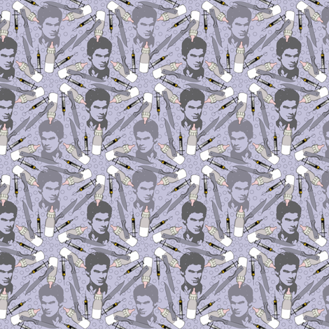 Dexter in violet fabric by sydama on Spoonflower - custom fabric