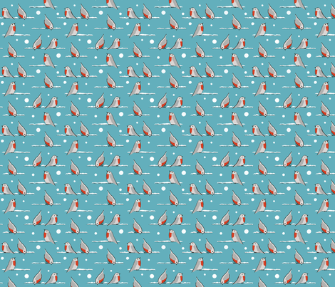 Robin fabric by caroleguillaud on Spoonflower - custom fabric