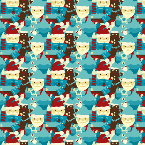 Country Christmas Collage fabric by thesugarwitch on Spoonflower - custom fabric