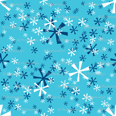 Winter Wonderland Snowflakes - tourquois