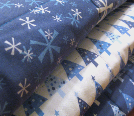 Winter Wonderland Snowflakes - navy