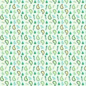 Green Paisley Fire