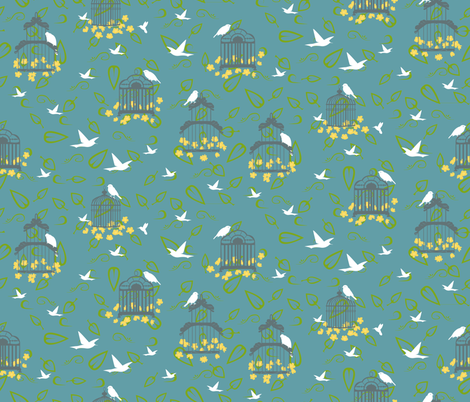 Birds of Whimsey 2012 fabric by nikky on Spoonflower - custom fabric