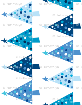 Winter Wonderland Trees - small print - white