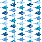 Winter Wonderland Trees - small print - white