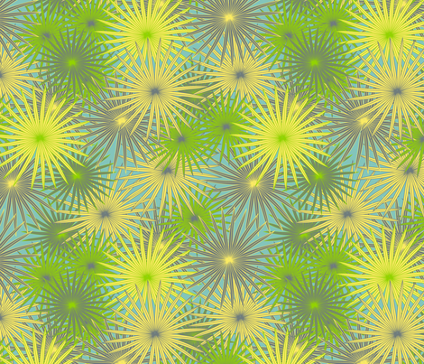 tropical fern fabric by kociara on Spoonflower - custom fabric