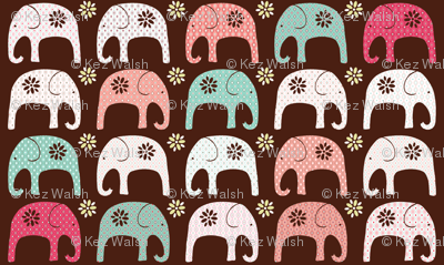 Indian Elephant Parade Red 