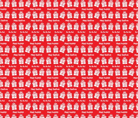 Retro Style Gifts Christmas Pattern fabric by diane555 on Spoonflower - custom fabric