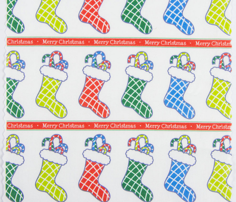 Retro Style Christmas Stockings Pattern