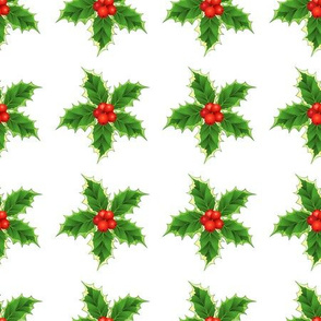 Holly Christmas Pattern 