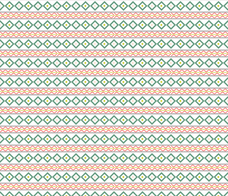 Retro Style Lines Christmas Pattern  fabric by diane555 on Spoonflower - custom fabric