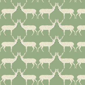 Christmas Deer - Light Sage