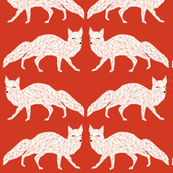 Christmas Fox - Red