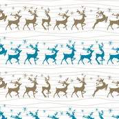 Cute Retro Reindeer Christmas Pattern