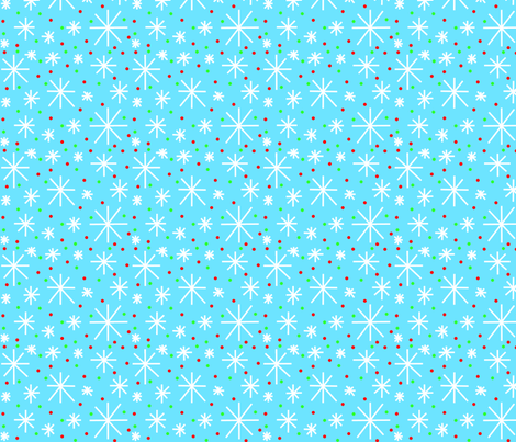 holiday snowflakes fabric by laurab23 on Spoonflower - custom fabric