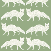 Christmas Fox - Light Green Sage