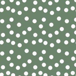 Christmas Dots - Dark Sage