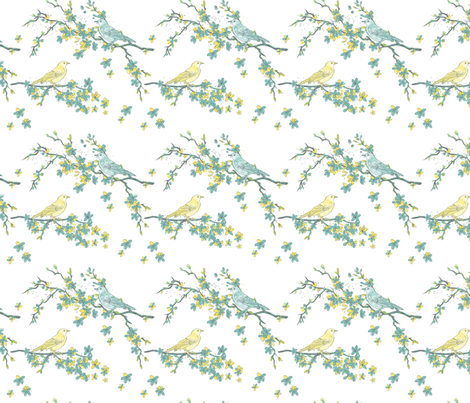 Spring Blossoms & Song Birds 
