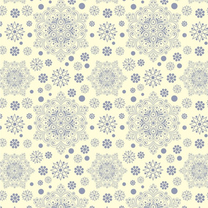 vintage snowflakes