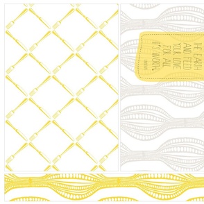 Placemats - Yellow/Gray