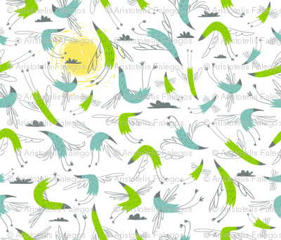 happy birds