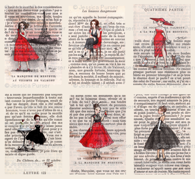 Paris Black & Red Vintage Ladies
