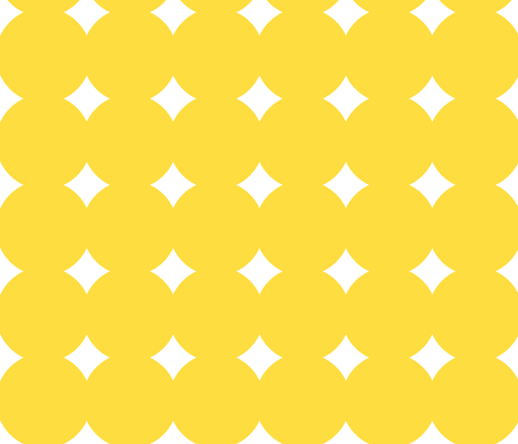 melting circles yellow fabric by blissdesignstudio on Spoonflower - custom fabric