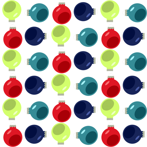 Ornaments White fabric by juliapaigedesigns on Spoonflower - custom fabric