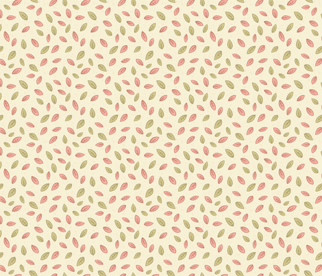Windblown Weeds - Tiny Leaf Pattern