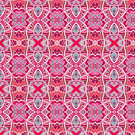 Fleur des Lis Times Scallop Equals Plaid fabric by edsel2084 on Spoonflower - custom fabric