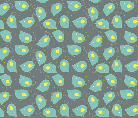 little chicks fabric by lonneponbonbon on Spoonflower - custom fabric