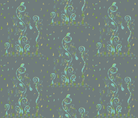 birdies_floral fabric by stella12 on Spoonflower - custom fabric