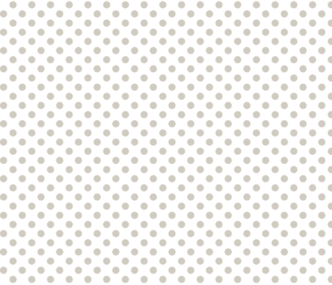 polka dots beige and white fabric by misstiina on Spoonflower - custom fabric