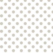 polka dots beige and white