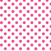 polka dots dark pink and white
