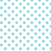 polka dots teal and white