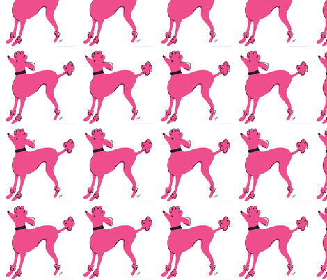 Poodle_Decal_4 fabric by couturette on Spoonflower - custom fabric