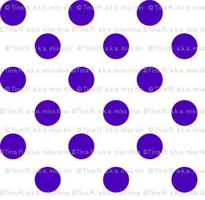 polka dots purple and white