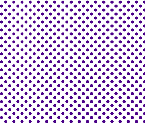 polka dots purple and white fabric by misstiina on Spoonflower - custom fabric