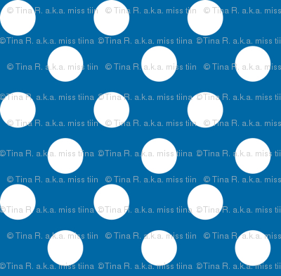 polka dots 2 blue and white