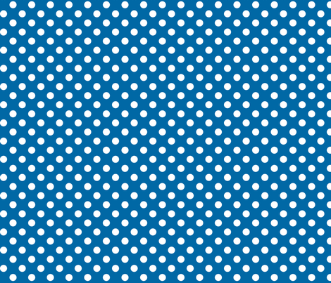 polka dots 2 blue and white fabric by misstiina on Spoonflower - custom fabric