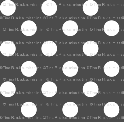 polka dots 2 dark grey and white