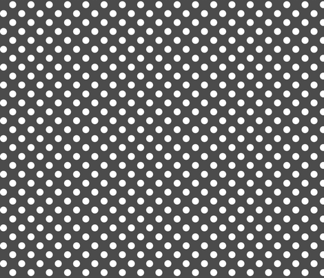 polka dots 2 dark grey and white fabric by misstiina on Spoonflower - custom fabric