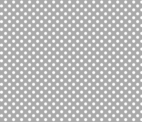polka dots 2 grey and white fabric by misstiina on Spoonflower - custom fabric