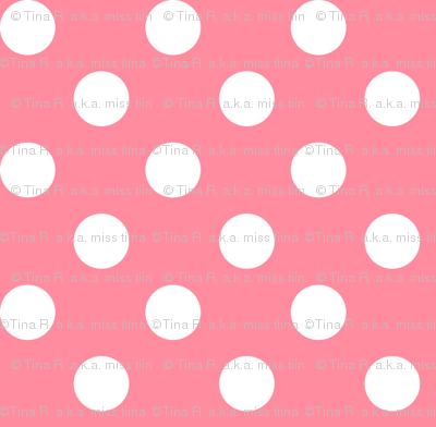 polka dots 2 pretty pink and white