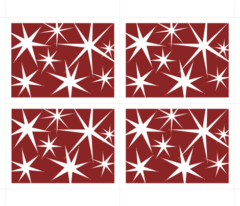 Holiday Stars Placemats pattern