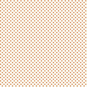 mini polka dots orange and white