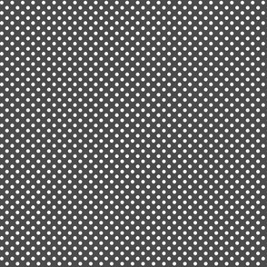 mini polka dots 2 dark grey and white