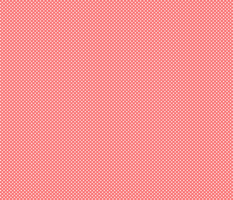 mini polka dots 2 coral and white fabric by misstiina on Spoonflower - custom fabric