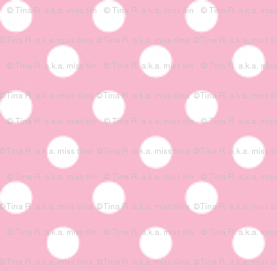 mini polka dots 2 light pink and white